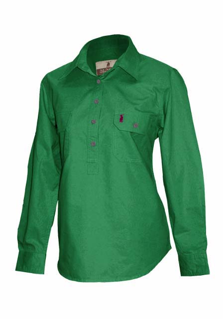 E2 Nungar/Spinifex Women's 1/2 Placket Work Shirt